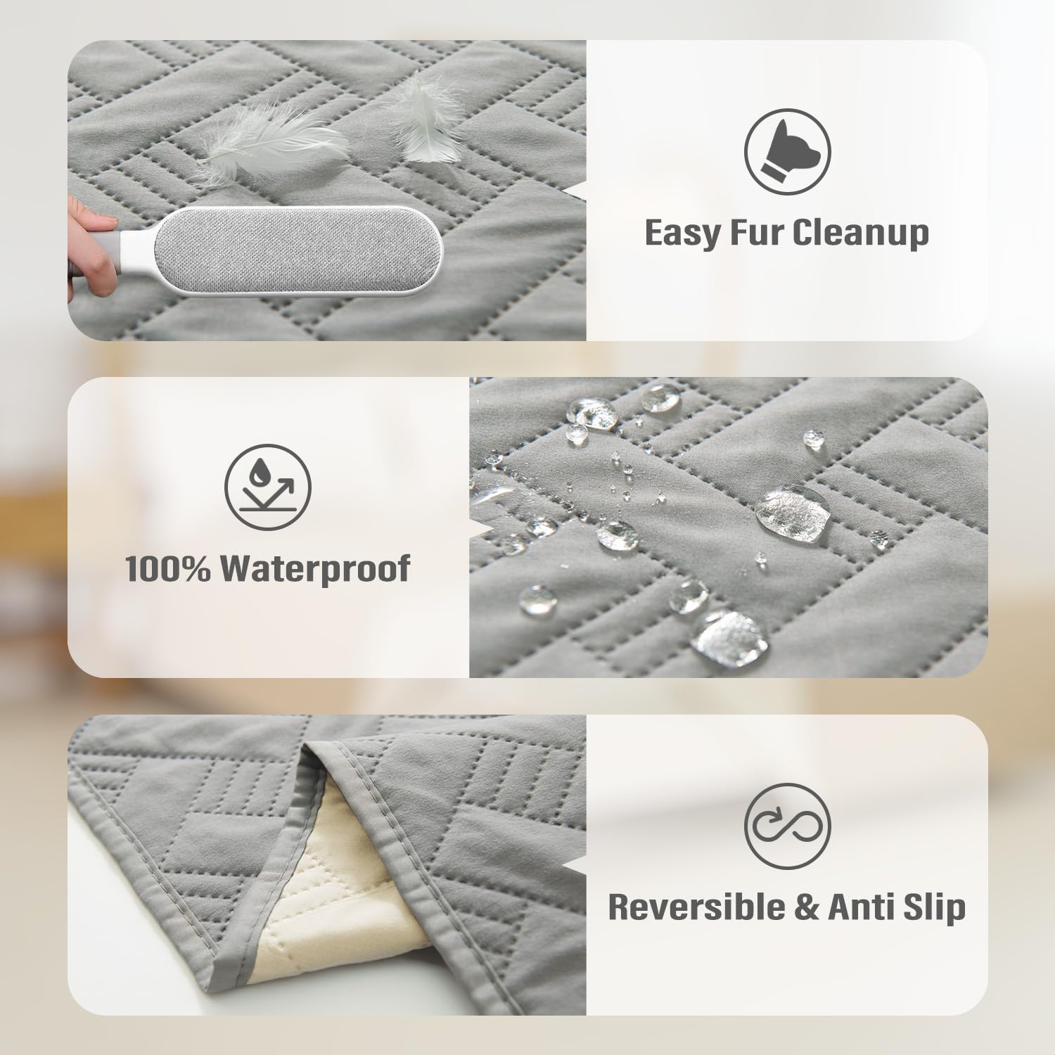 BOCTOPUG fabric feels soft yet durable with spill protection.