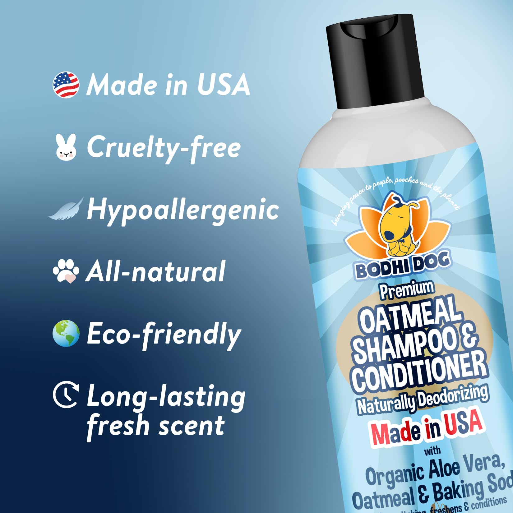 Bodhi Dog cologne spritz on coat highlights quick odor control and a fresh scent