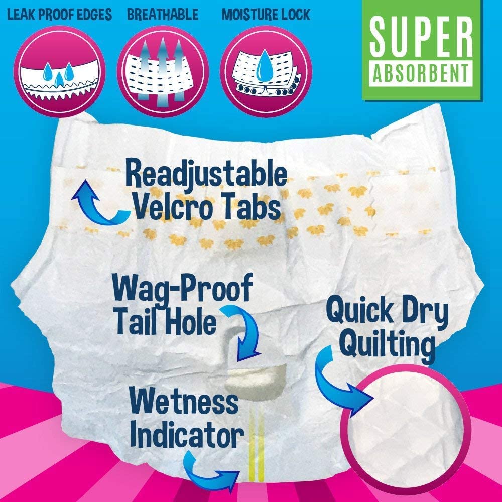Bodhi Dog diapers XL outer waterproof layer preventing leaks on furniture.