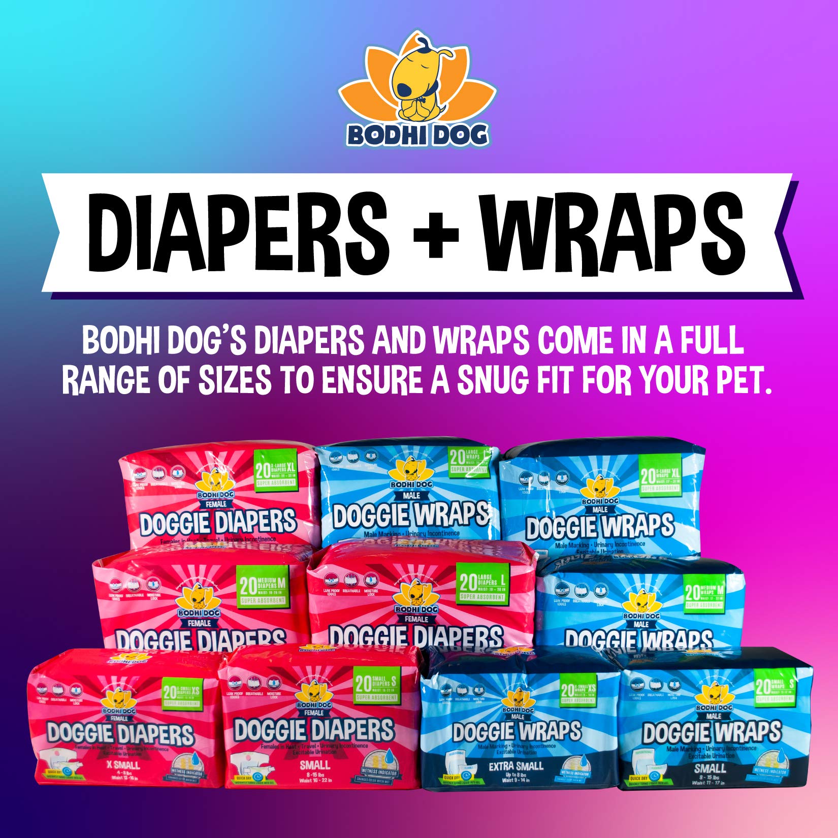 Bodhi Dog extra-large diaper on a German Shepherd for house-training support