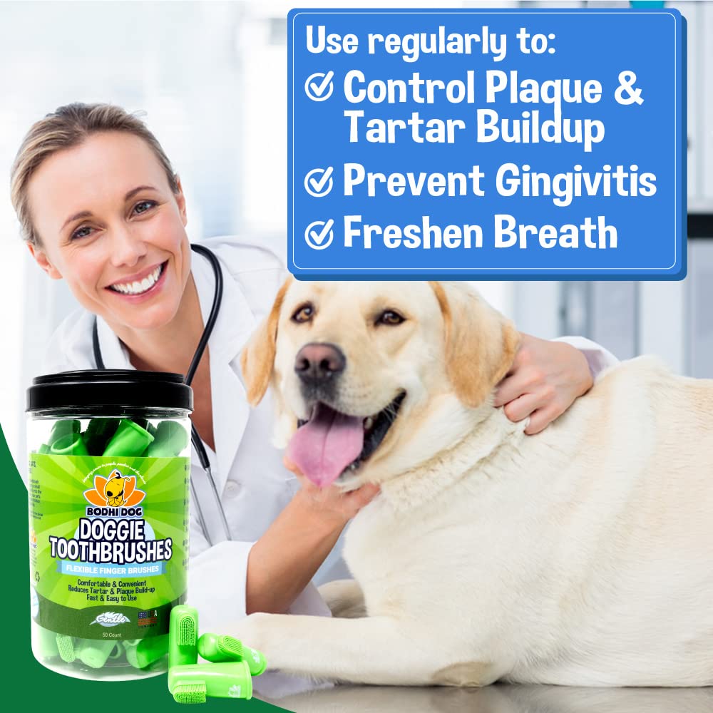 Bodhi Dog finger toothbrush targets molars for back-teeth cleaning