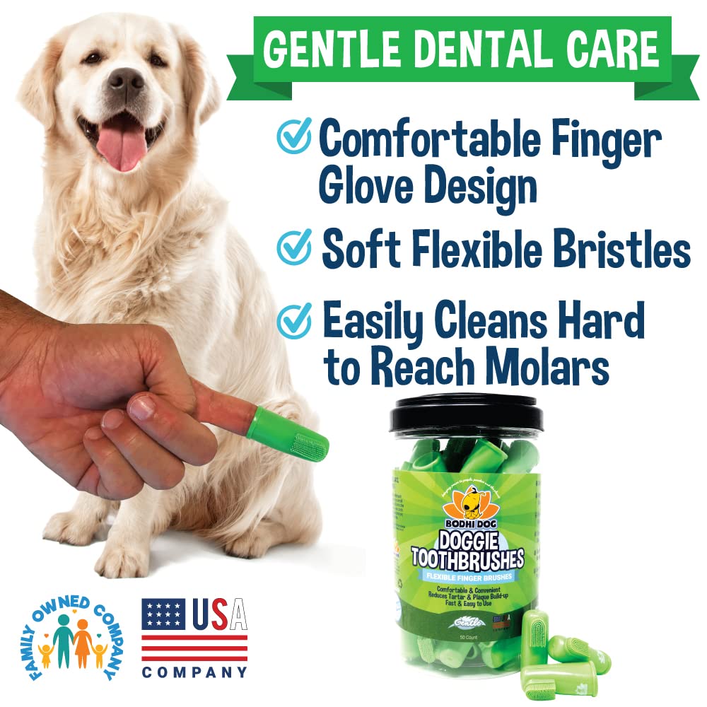 Bodhi Dog finger toothbrush packaging display for quick purchase