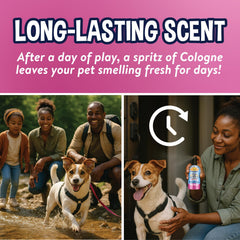 Pelo suave y brillante tras aplicar Bodhi Dog Colonia Premium.