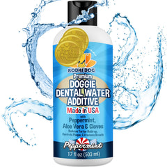 Bodhi Dog Peppermint Dental Water Additive bottle for convenient, brushless canine oral care.