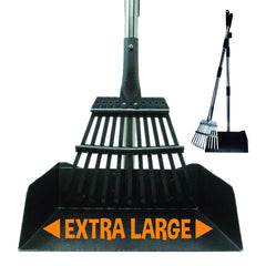 Bodhi Dog Pooper Scooper with heavy-duty metal long-handle tray simplifies yard cleanup.