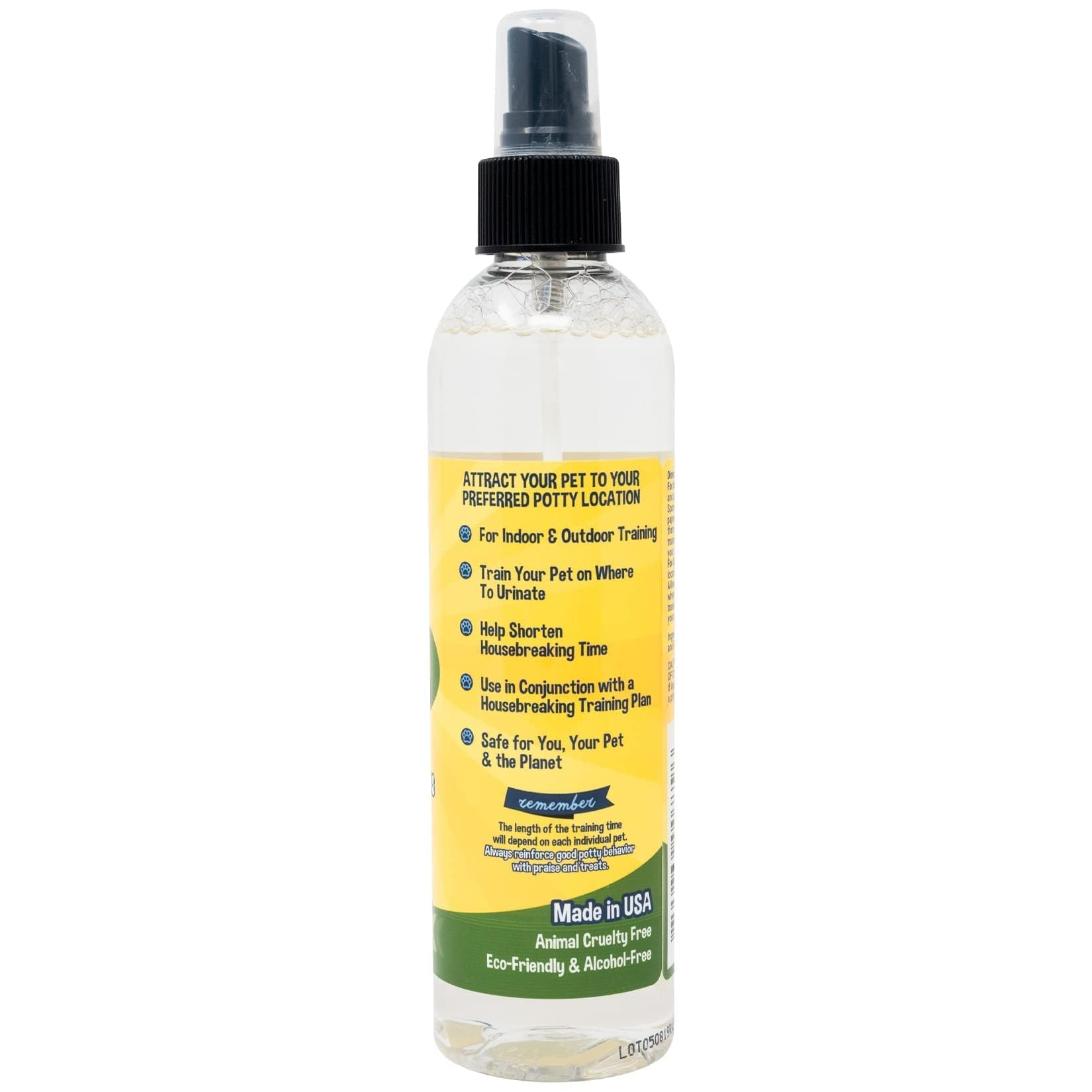 Bodhi Dog Potty Spray packaging shows USA-made premium quality.