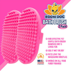 Bodhi Dog brush demonstrating deshedding action without pulling on hair.