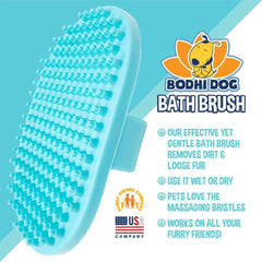 Bodhi Dog Shampoo Brush deshedding action removes loose fur during brushing