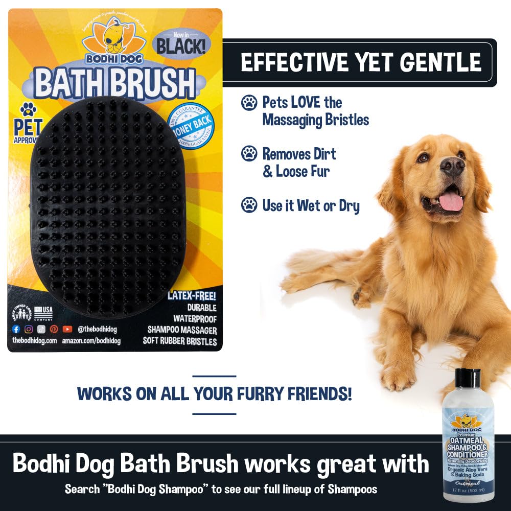 Bodhi Dog Shampoo Brush easy-clean rubber for quick maintenance