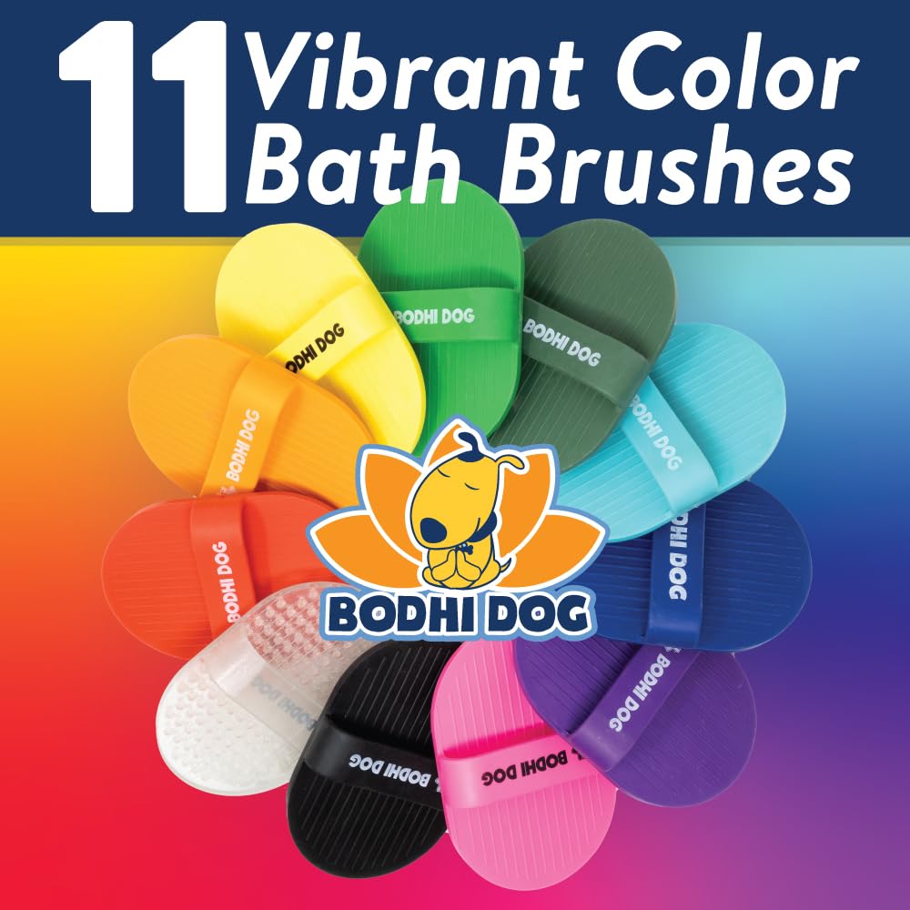 Bodhi Dog Shampoo Brush in grooming session to boost coat shine during bath