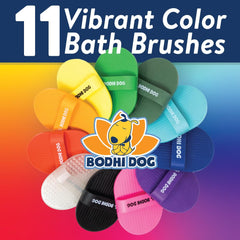 Bodhi Dog Shampoo Brush used on both short and long hair for deeper clean