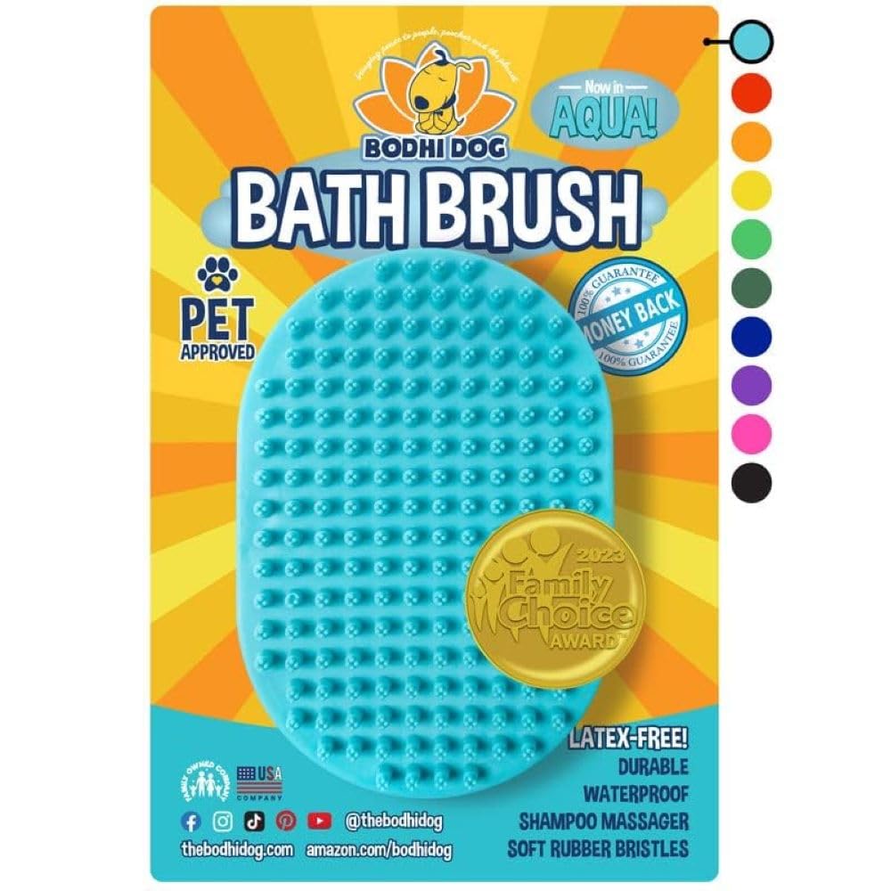 Bodhi Dog Shampoo Brush soft tips close-up for gentle grooming and bathing