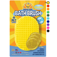 Bodhi Dog Shampoo Brush featuring soft tips for gentle grooming and cleaner coats.