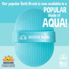 Bodhi Dog Shampoo Brush waterproof use shown on wet fur