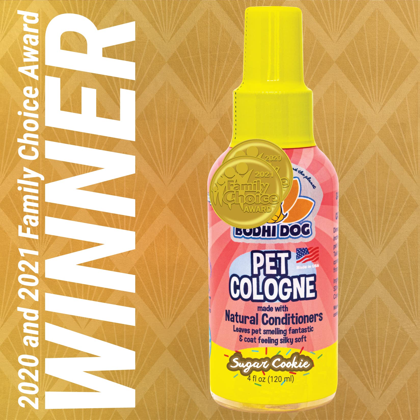 Bodhi Dog Sugar Cookie Cologne spritz demonstrates quick odor control.