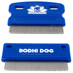 Bodhi Dog Tear Eye Combs close-up teeth removing buildup near eyes.