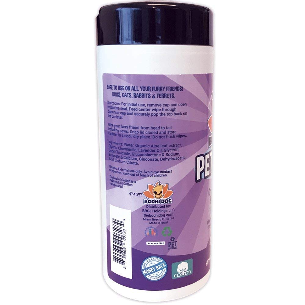 Bodhi Dog Wipes in use during travel or camping