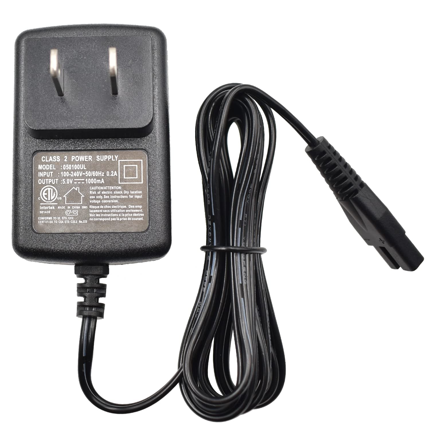 BOEEA charger for Oneisall low-noise dog clippers with a 6.5ft cord for flexible grooming.