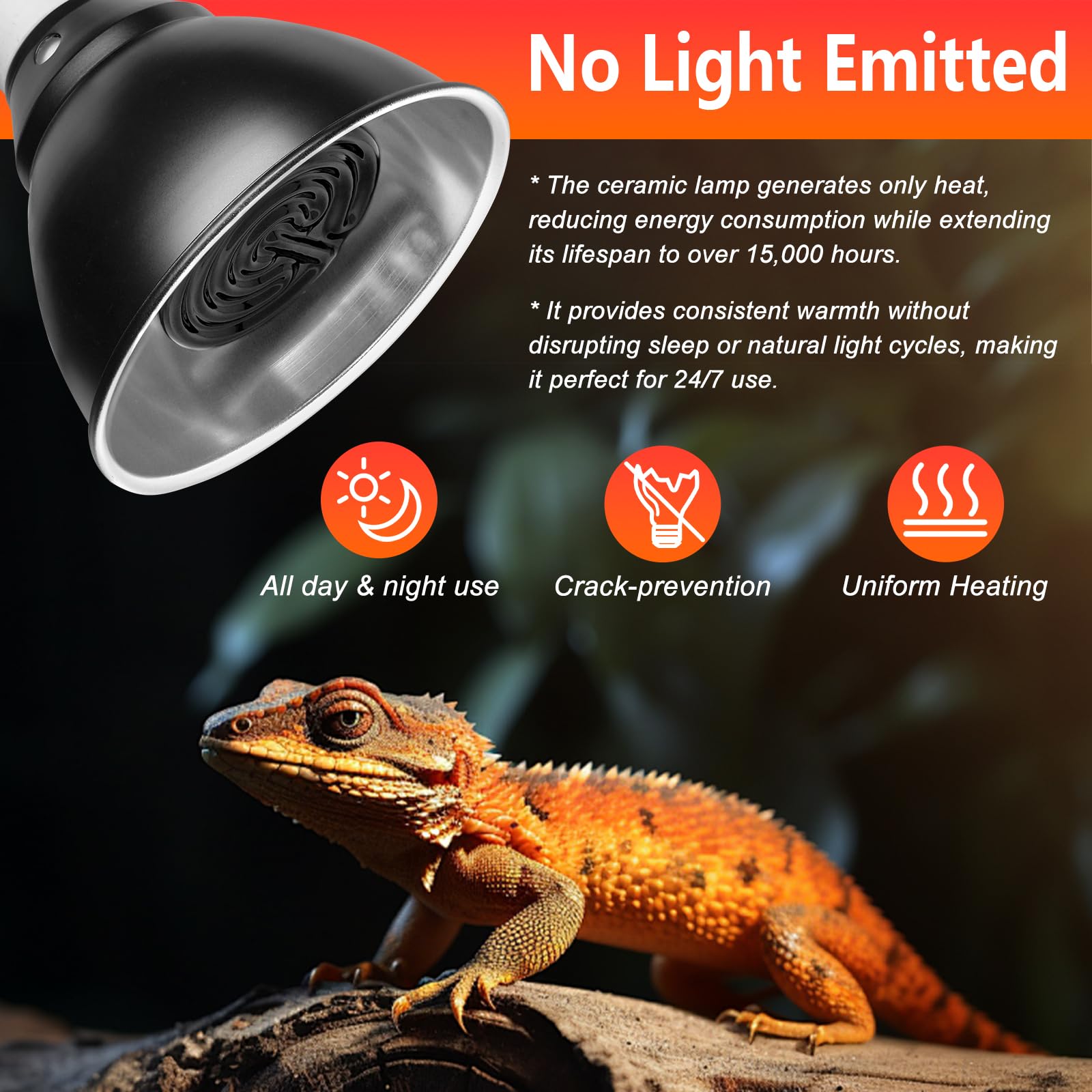BOEESPAT ceramic heat emitter closeup shows durable ceramic and metal build for safety