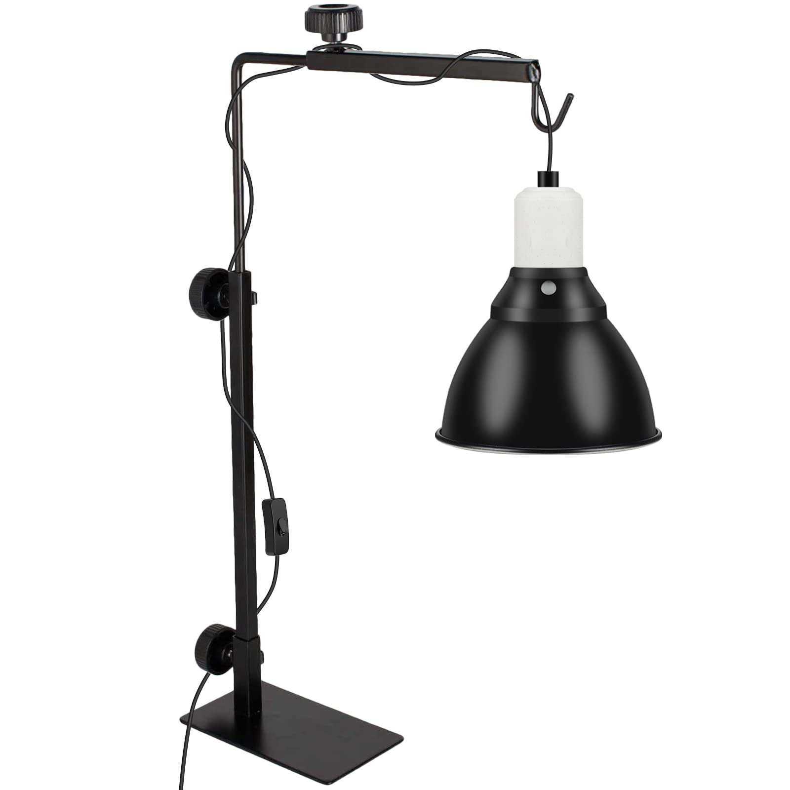 BOEESPAT dome supports ceramic heat lamp usage for warmth.