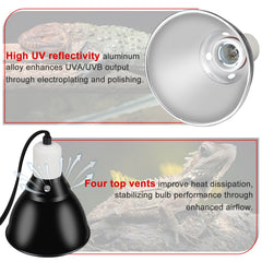 BOEESPAT dome interior with high reflectivity for UVA/UVB output.