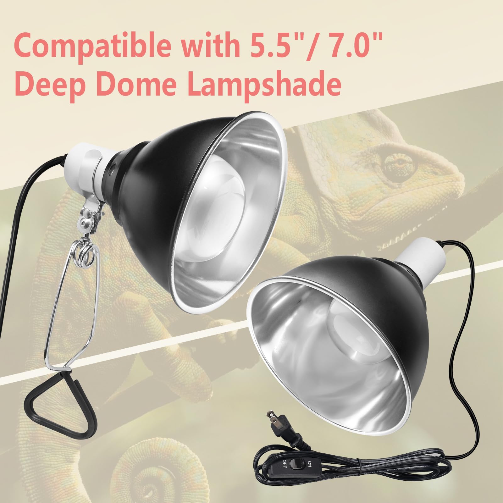 BOEESPAT Intense 100W UVA spotlight bulb durable glass construction.