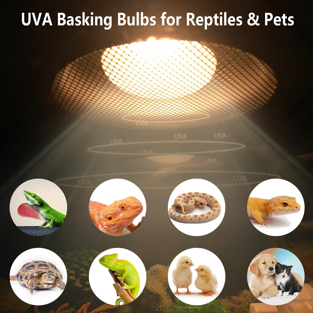 BOEESPAT Intense 100W UVA spotlight bulb E26 base compatibility.