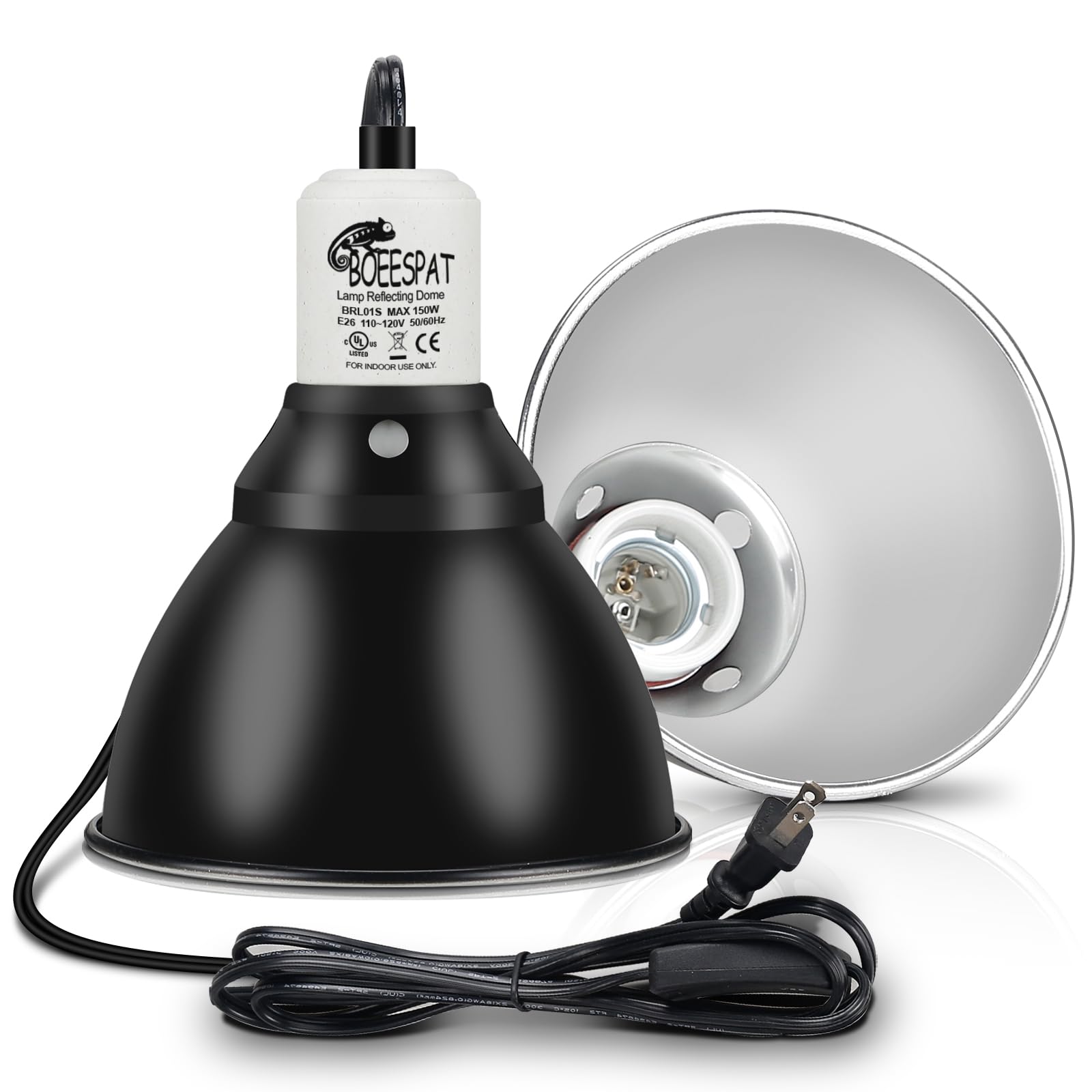 BOEESPAT terrarium-ready dome setup for reliable lighting and heat.
