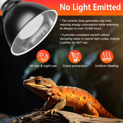 BOEESPAT emisor cerámico 100W, detalle de cerámica de alta pureza para calor eficiente.