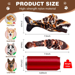 BoYoYo nylon chew toy with textured grooves supporting dental care during chewing.