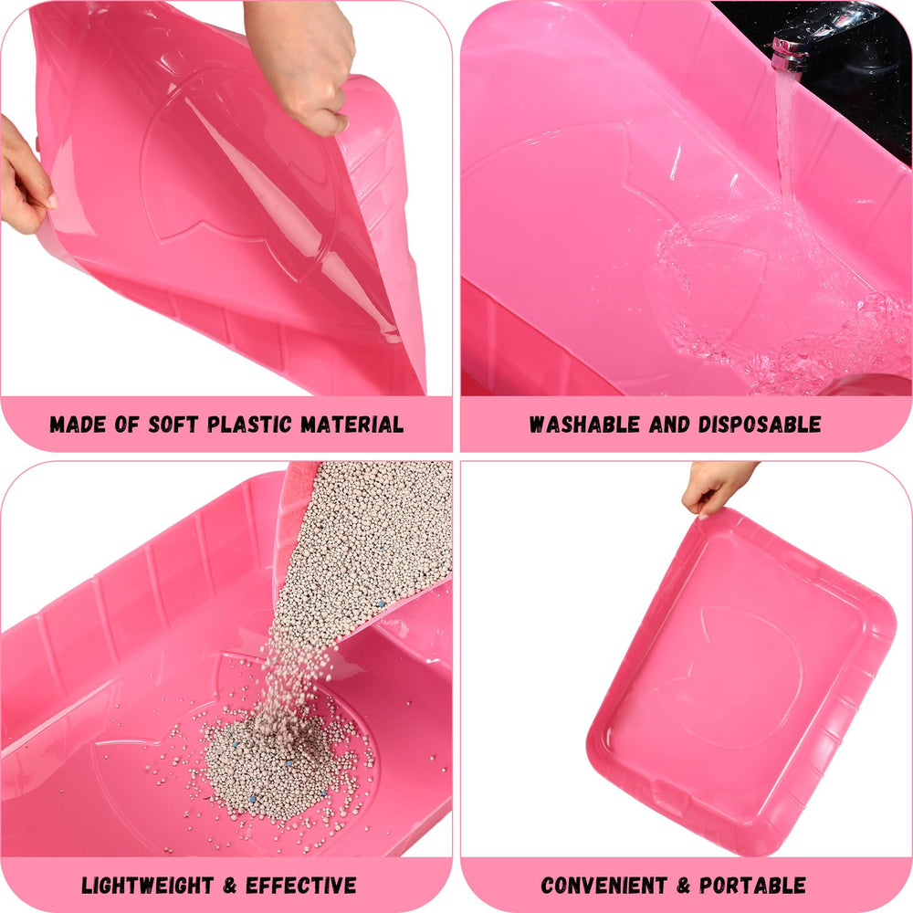 Bokon disposable litter boxes ideal for travel and home cleanup.