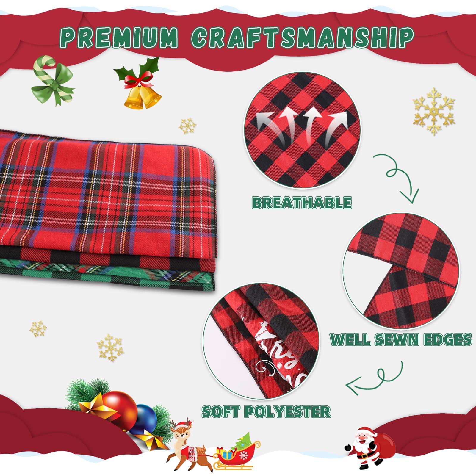 Bolake adjustable neck dog bandana demonstrates comfortable fit across breeds.