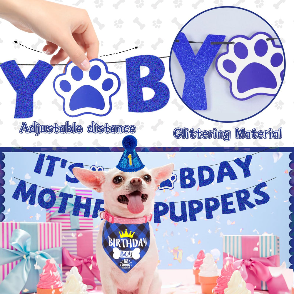 Bolake dog birthday bow-tie for cute party outfits