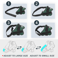 Bolux adjustable chest strap ensures a customizable fit as dogs grow.