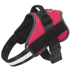 Bolux dog harness no-pull red front view improves walk control.
