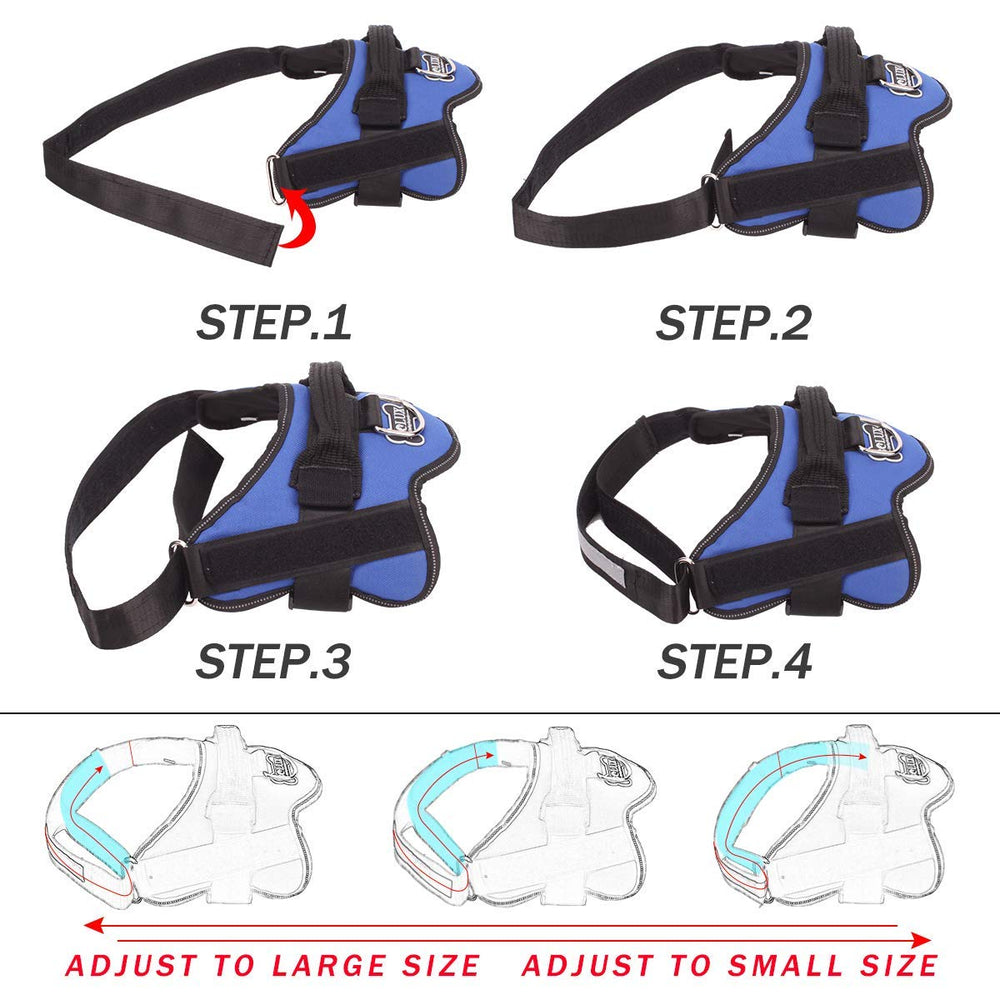 Bolux harness reflective straps boost night visibility and safety.