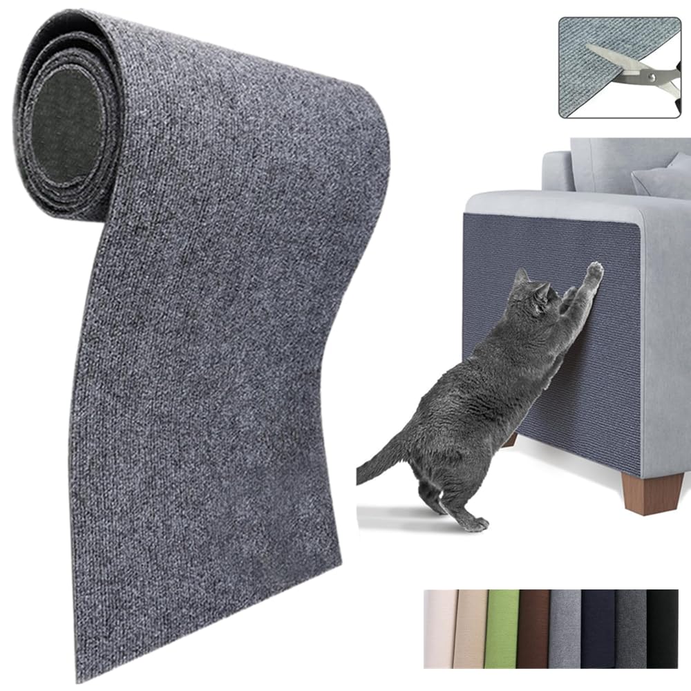 Bomeiqee Cat Scratch Pad setup demonstrates easy placement protecting furniture