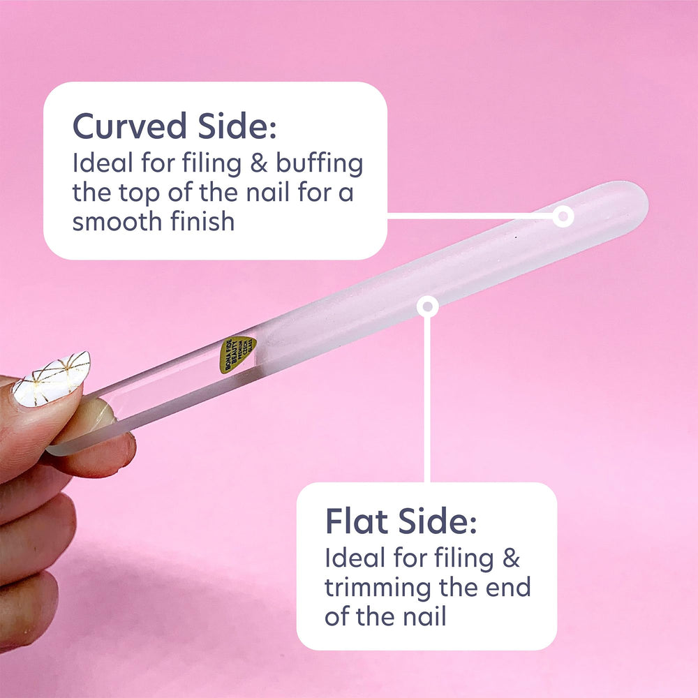 Bona Fide Beauty file inner groove design for targeted, precise claw shaping.