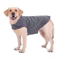 BONAWEN fleece dog coat XL front view showing snug fit for warmth