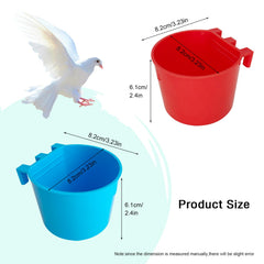 Bonchoice hanging cage cups with sturdy hooks for secure cage attachment.