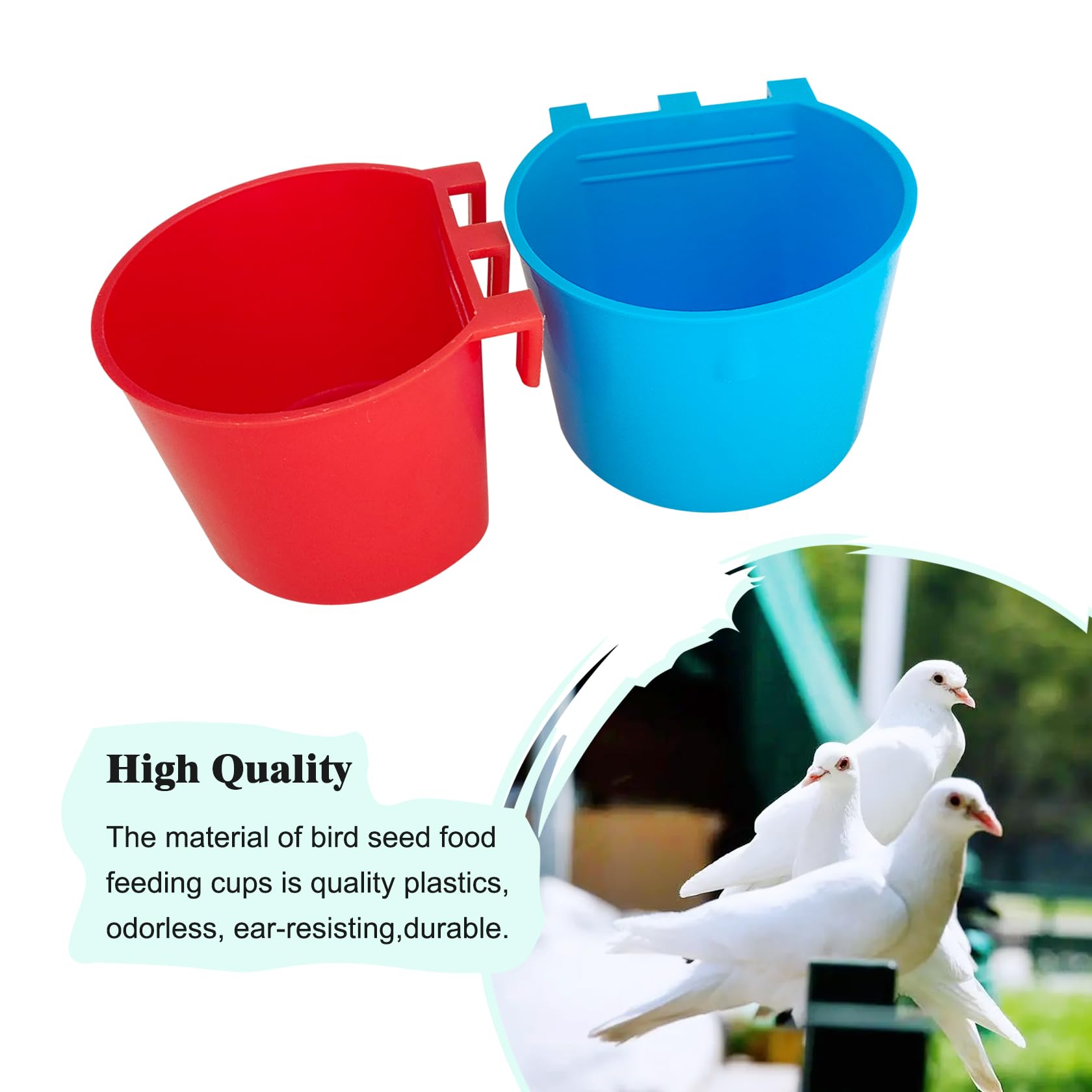 Bonchoice cage cups fit a wide range of small animals for feeding and watering.