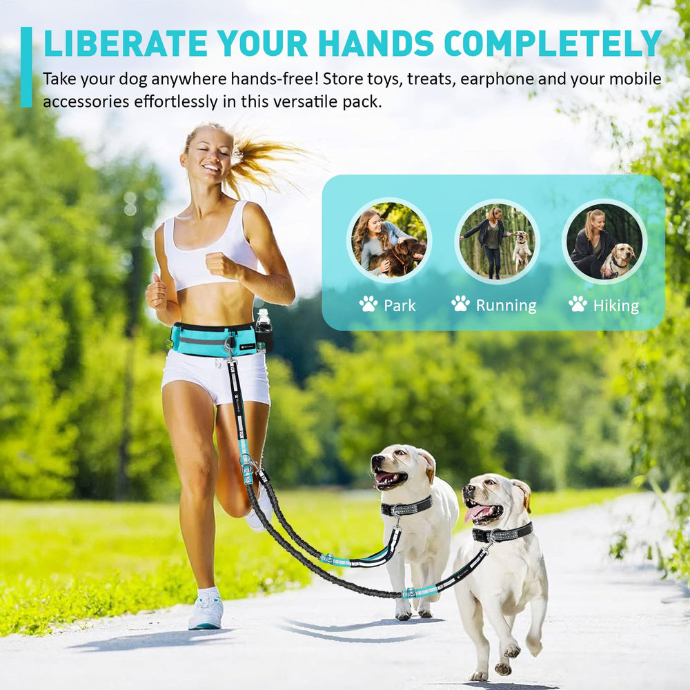 BONDESIR double-dog-leash-shock-absorbing reduces jolts for comfortable pulls.