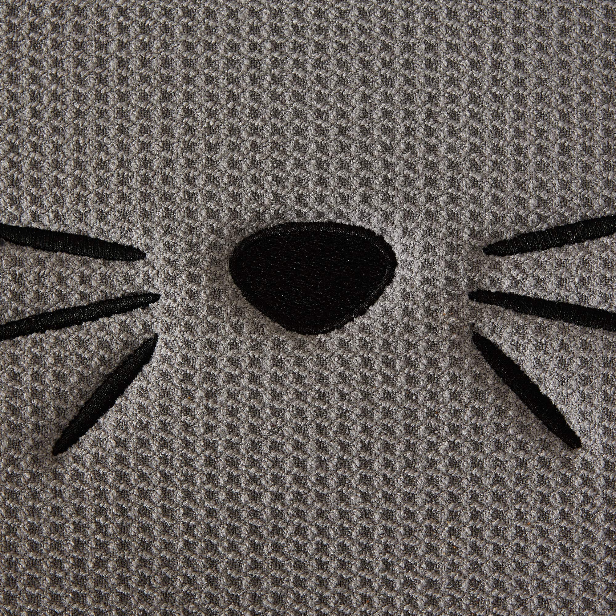 Bone Dry microfiber pet mat absorbs spills and protects floors during meals.
