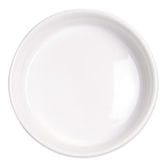 Bone Dry non-slip silicone rim bowls prevent sliding during meals.