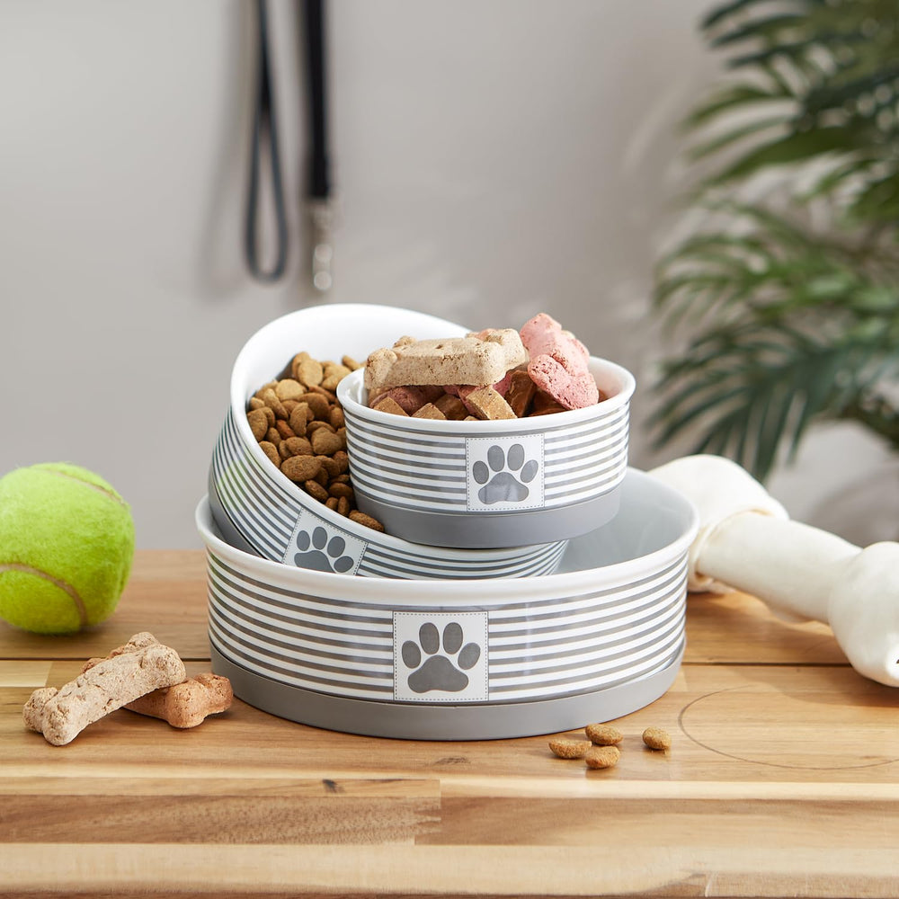 Bone Dry Paw & Patch lattice design dish adds stylish touch to home