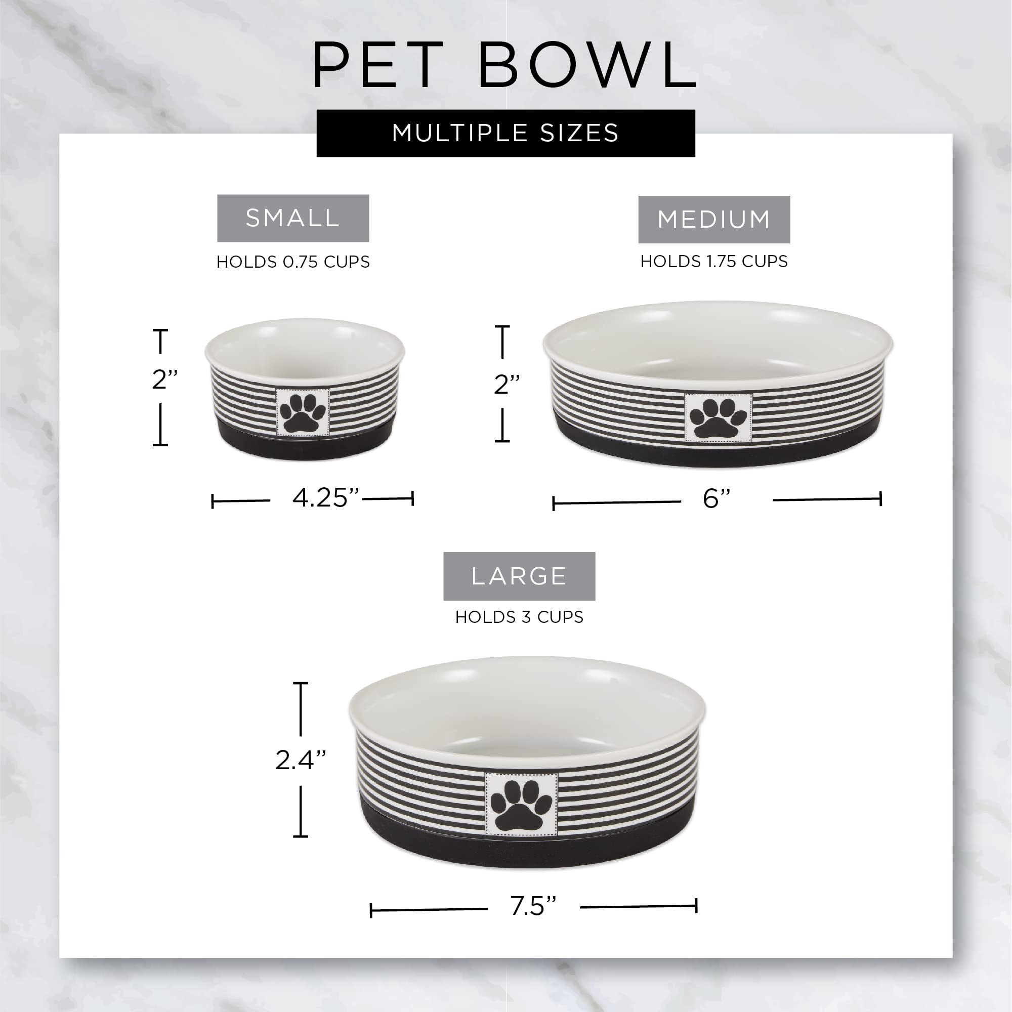 Bone Dry 2-count bowls for dependable mealtime setup.