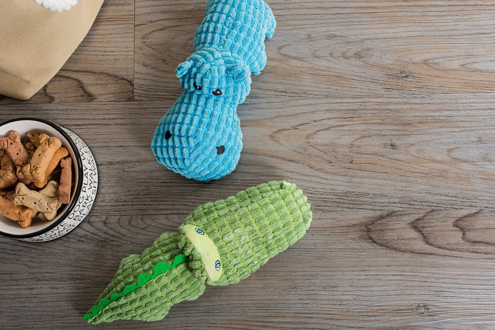 Bone Dry Sam Alligator plush toy durable-soft fabric ideal for cuddling after adventures.