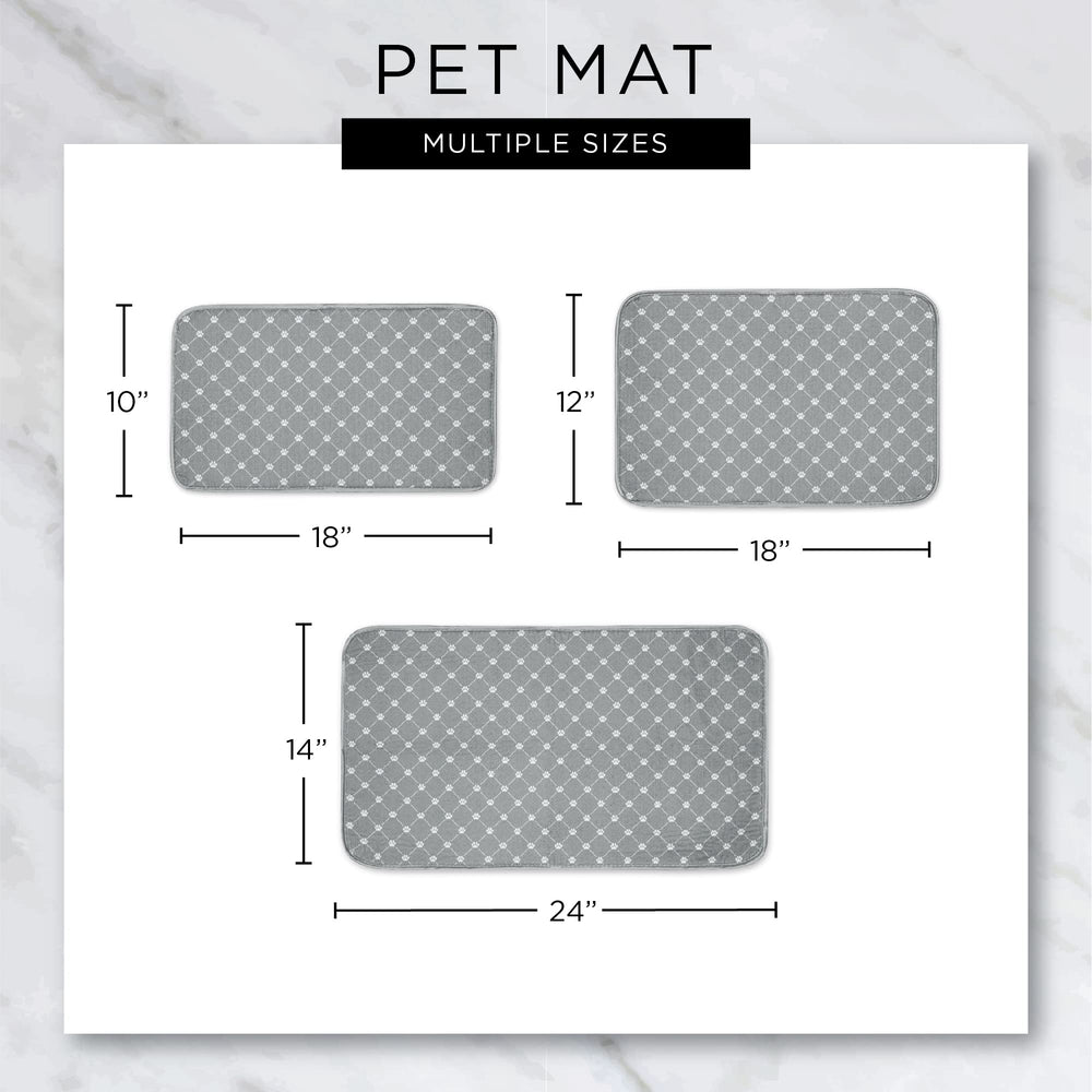 Bone Dry ultra-absorbent mat protects floors and minimizes mess.