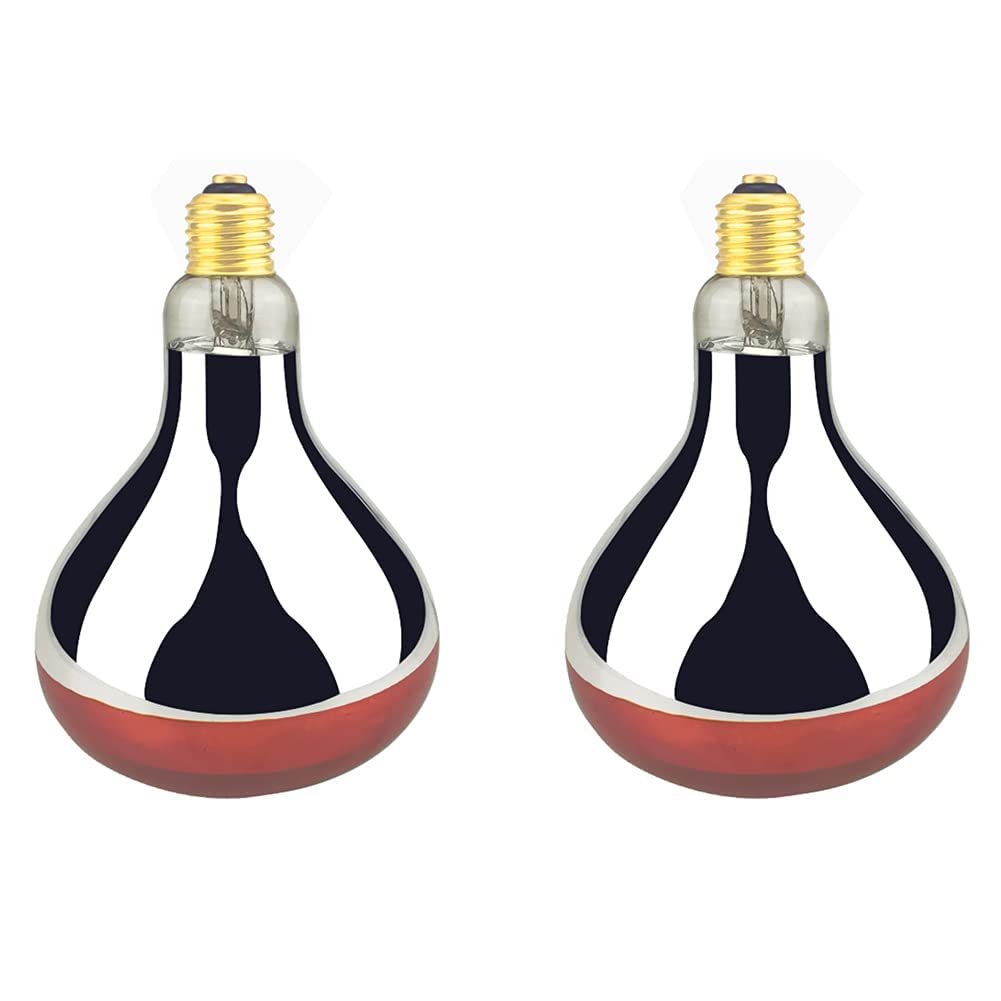 BONGBADA heat lamp bulb R40 250W red-painted outer-shell for durable warmth