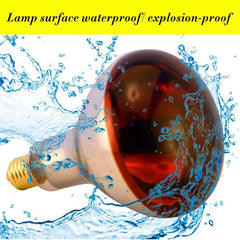BONGBADA infrared red spectrum lamp supports precise basking warmth